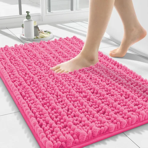 Miniatura 293 de Smiry Alfombras de Baño 24x16 pulgadas, Alfombras de Baño de Chenilla Extra Suaves y Absorbentes, Respaldo de Goma Antideslizante, Lavable a Máquina