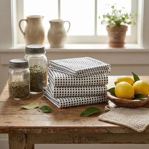 Miniatura 278 de Urban Villa Toallas de cocina 100% algodón para cocina (juego de 6) 20"x30" toallas de cocina altamente absorbentes, juego de ropa de cocina