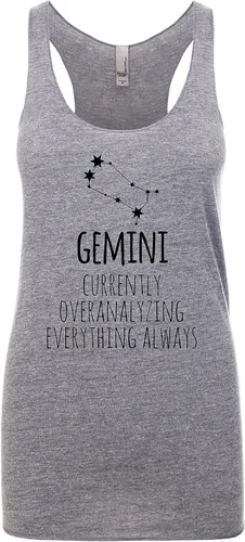 Miniatura 11 de Camiseta sin mangas con espalda cruzada para mujer, regalo para ella, camisas con refranes, camiseta de yoga, zodiaco