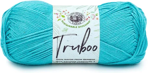 (1 Madeja) Lion Brand Yarn Truboo Yarn, Aguamarina