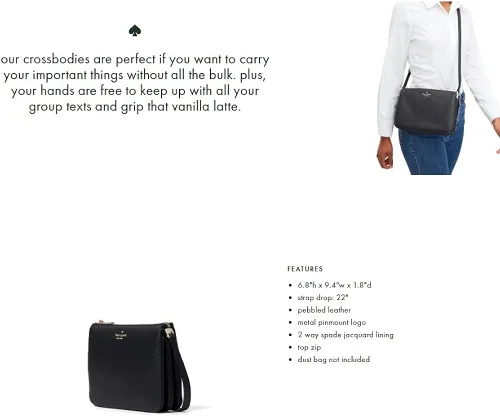 Miniatura 5 de Kate Spade - Bolso cruzado para mujer Leila con triple refuerzo para mujer, girasol (Sunflower Field)