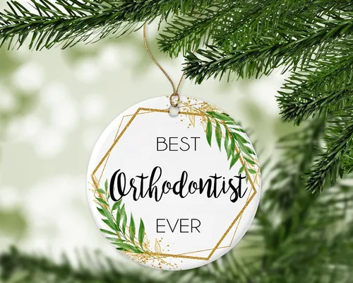 Miniatura 3 de Adorno de Navidad de ortodoncista, regalo de adorno de Navidad para ortodoncista, el mejor ortodoncista del mundo, el mejor ortodoncista