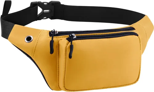 Miniatura 25 de Kamo Fanny Pack, Riñonera Mochila Impermeable Durable Poliéster Pequeño para el aire libre Ligero bolsa cruzada, bolso de día para Mujeres Hombres