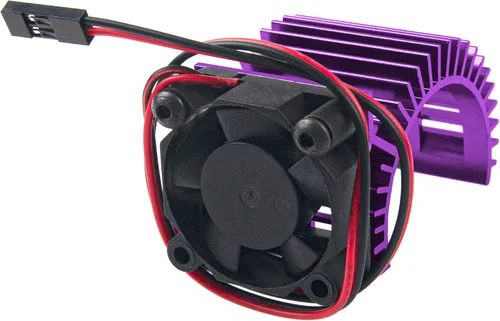 Miniatura 8 de Disipador de calor de motor RC 540 545 550 sin escobillas cepillado con ventilador de enfriamiento de 5-6 V compatible con Traxxas HSP HPI Wltoys