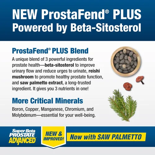 Miniatura 4 de SUPER BETA PROSTATE Avanzado con Saw Palmetto - Suplementos para la salud de la próstata para hombres, apoyo para la vejiga y el sistema urinario