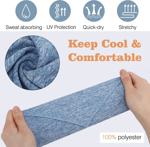 Miniatura 3 de MoKo Scarf Mask Bandana with Ear Loops 3 Pack, Neck Gaiter Balaclava with Filter Pocket UV Protection Mask