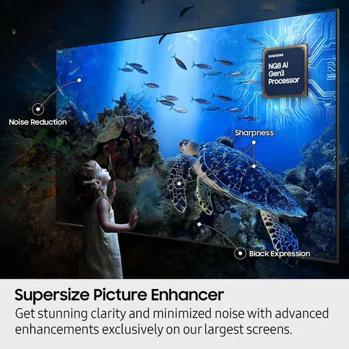Miniatura 10 de Samsung Clase Neo QLED 8K QN990F de 98 pulgadas Smart TV (modelo 2025) Procesador NQ8 AI Gen3, mejora de resolución 8K con IA Pro, Wireless One