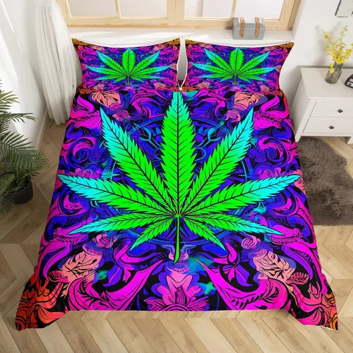 Miniatura 14 de Erosebridal Juego de ropa de cama con diseño de galaxia tamaño matrimonial, diseño de atrapasueños con temática bohemia, juego de funda de edredón