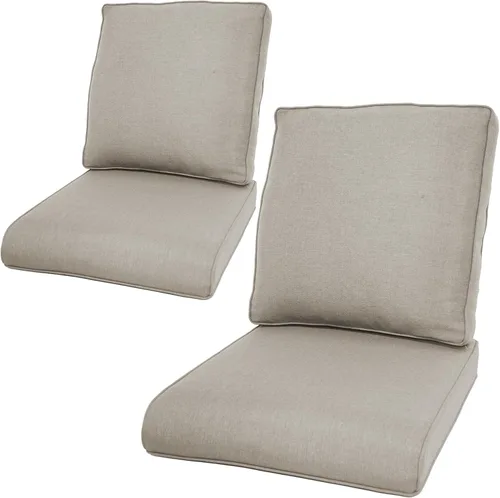 Miniatura 39 de Rilyson Cojines de patio para muebles de exterior, 22 x 24 pulgadas, respaldo alto y asiento profundo, cojín de exterior para sillas de patio, sofá