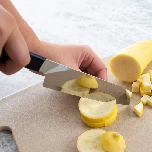 Miniatura 3 de Rada Cuchillo de cocina para cubiertos, hoja de acero inoxidable y mango de resina de acero negro, fabricado en EE. UU., 10-7/8 pulgadas