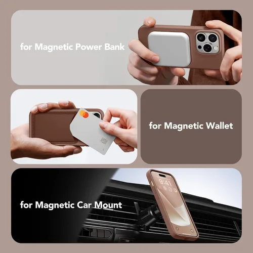 Miniatura 3 de GONEZ Funda para iPhone 14 Pro, compatible con Magsafe, con protector de pantalla + protector de lente de cámara, forro de microfibra suave