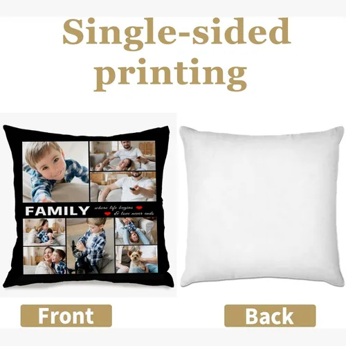 Miniatura 3 de Best Mom Ever Custom Pillows with Picture Personalized Photo Collage Throw Pillow Cover Case with Photos Pictures Kids Family Couple Valentines Day