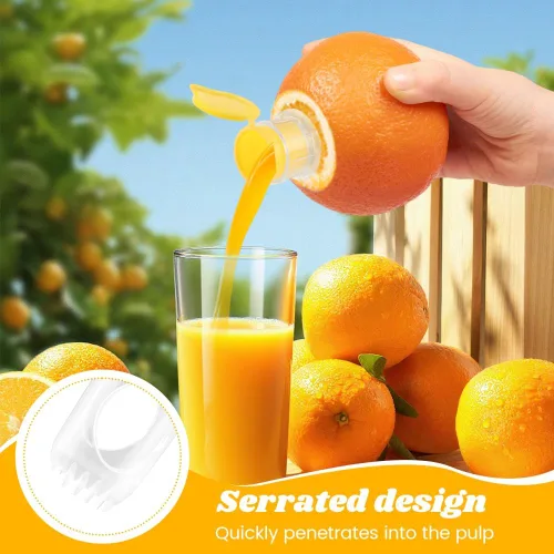 Miniatura 5 de 2 mini exprimidores de limón, con rallador de acero inoxidable, nuevo exprimidor de limón manual portátil naranja para condimentar cocinar