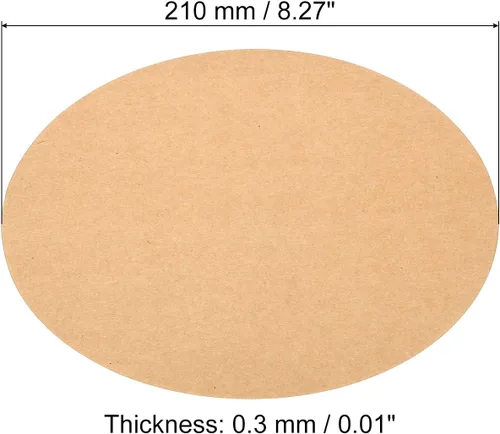 Miniatura 20 de PATIKIL Papel de cartón redondo de 5.9 pulgadas, 25 unidades de círculos de disco en blanco para decoración de fiestas, manualidades, manualidades