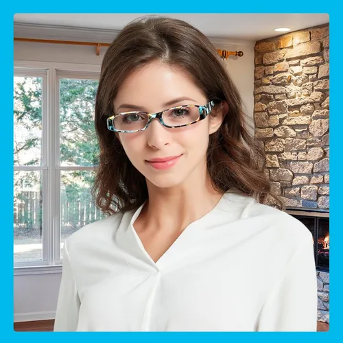 Miniatura 7 de Kerecsen Gafas de lectura para mujer, 4 pares de lectores de bisagra de resorte a la moda