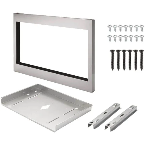 Miniatura 4 de Gallery - Kit de molduras para horno microondas incorporado en acero inoxidable de 27 pulgadas