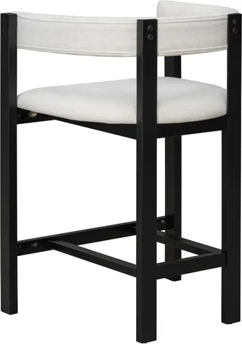 Miniatura 8 de Christopher Knight Home Rylan - Juego de 2 taburetes tapizados de tela moderna en forma de U para comedor, altura de encimera, taburete de madera