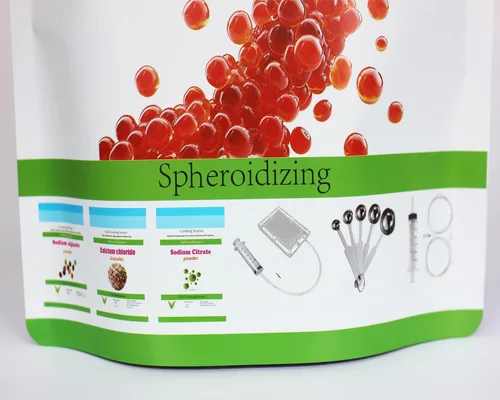 Miniatura 2 de Alginato de sodio 50G + cloruro de calcio 50G + citrato de sodio 50G + caja de caviar + cuchara medidora + herramienta de bola + tutorial