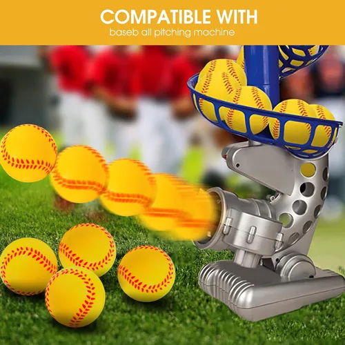 Miniatura 7 de Paquete de 20 mini pelotas de béisbol de espuma de 1.6 pulgadas, perfectas para practicar bateo y lanzar, mejorar tu precisión de bateo