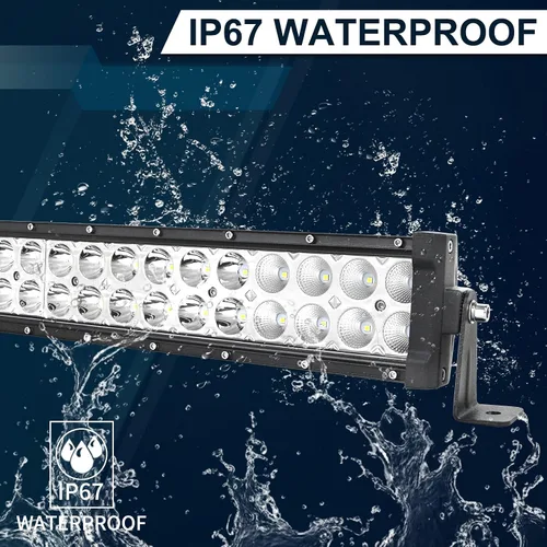 Miniatura 6 de AUXTINGS Barra de luz LED delgada de 22 pulgadas 120 W, punto de inundación, luz de trabajo, luces de conducción, lámpara antiniebla, iluminación