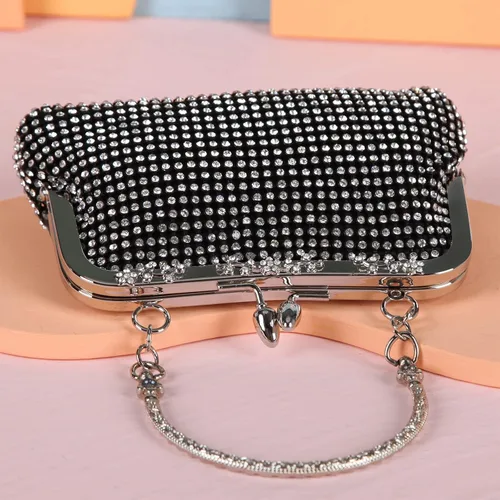Miniatura 5 de Fawziya Rhinestone Crystal Embrague Lindos bolsos de noche y embragues para las mujeres