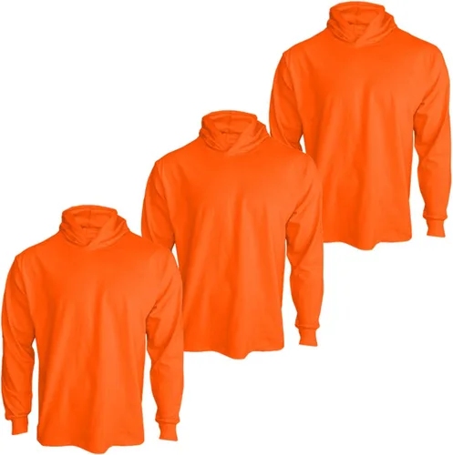 Camisas de Alta Visibilidad de Seguridad para Hombre, Camisas de Construcción para Hombre, Camisas De Trabajo para Hombre Construcción Naranja