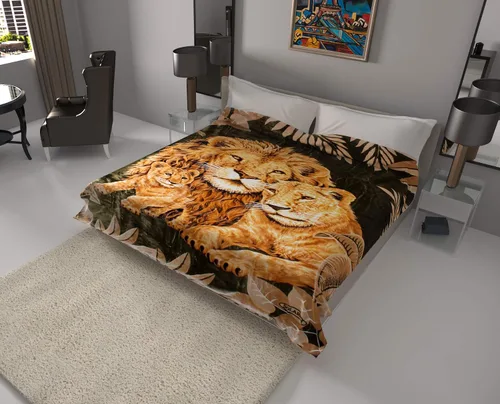 Miniatura 9 de SOLARON Manta coreana súper gruesa y pesada, ultra sedosa, suave, de visón, resistente, reversible, colcha de cama tamaño King o Queen