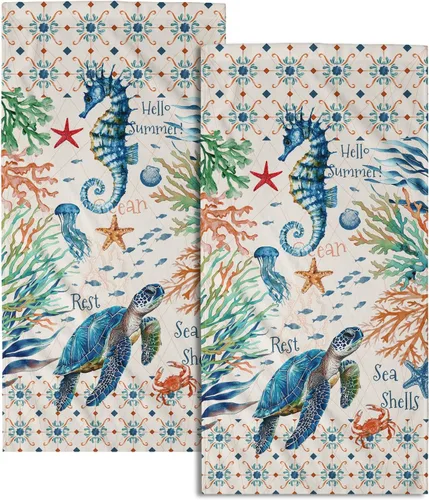 Miniatura 69 de Giwawa Toallas de Mano Verdes Bosque Nebuloso Set de 2 Montaña Bosque Suave Toallas de Huésped Toallas de Cara Baño Decoraciones Finas Toallas