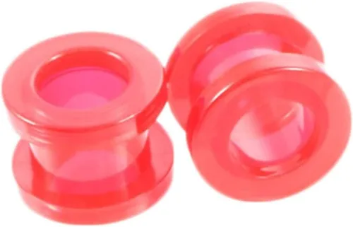 Miniatura 2 de Juego de 2 piezas de dilatadores de túnel para hombre, aretes de aro rojo de acrílico