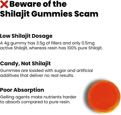 Miniatura 4 de Better Alt Resina Pura de Shilajit del Himalaya Paquete de 5 Grado Dorado de Alta Potencia 375 Porciones para Impulso de Energía y Apoyo