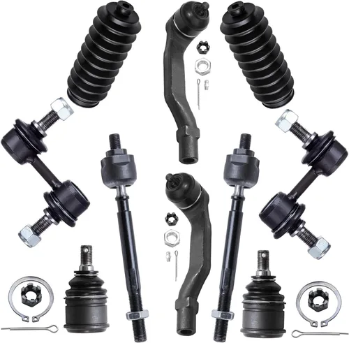 Miniatura 193 de Detroit Axle – Kit de suspensión delantera para Hyundai 2013-2018 Santa Fe 2 enlaces de barra de estabilizador 4 varillas de amarre interiores