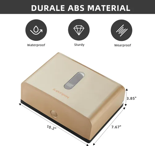 Miniatura 6 de Dispensadores de toallas de papel para montaje en pared: soporte para toallas de papel multidobladas en Z, instalación sin perforación, dispensador