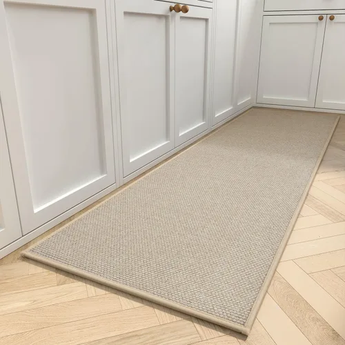 Miniatura 12 de Juego de alfombras de cocina antideslizantes y lavables, absorbentes para suelo de cocina, parte delantera del fregadero, juego de tapetes de cocina