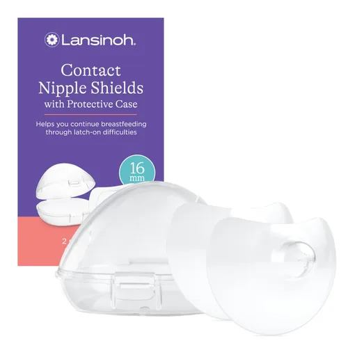 Lansinoh Protectores de pezón de contacto para madres lactantes, ultrafinos, suaves y flexibles, de silicona de grado médico, diseñados para pezones