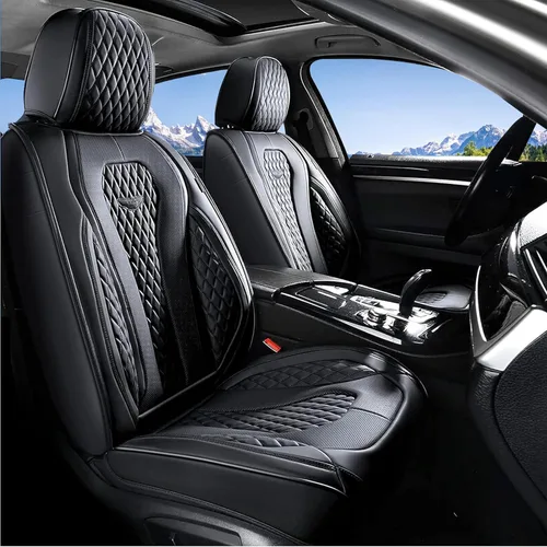 Miniatura 41 de Coverado Fundas de Asiento, Fundas de Asiento de Coche para Asientos Delanteros, Funda de Asiento de Coche Roja, Fundas de Asiento de Coche Rojo