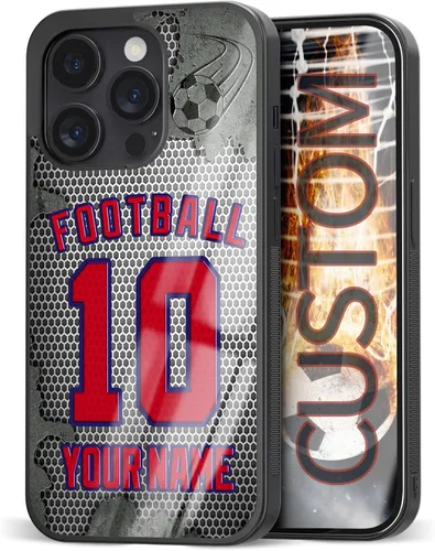 Miniatura 9 de Carcasas de teléfono personalizadas con nombre y número, diseño para iPhone 11, 12, 13, 14, 15, 16, 17 Pro Max Plus Mini Xr Xs para Samsung Note 10