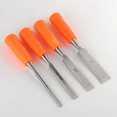 Miniatura 2 de ATE Pro. USA - Juego de 4 cinceles de madera, carpintería, hoja de borde afilado de acero CR-V tratada térmicamente, 1/4", 1/2", 3/4", cinceles