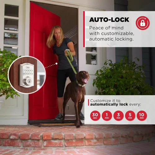 Miniatura 7 de Kwikset HomeConnect 620 Z-Wave de Largo Alcance Habilitado Cerradura Inteligente con Teclado Entrada sin Llave Conveniente, Códigos de Usuario