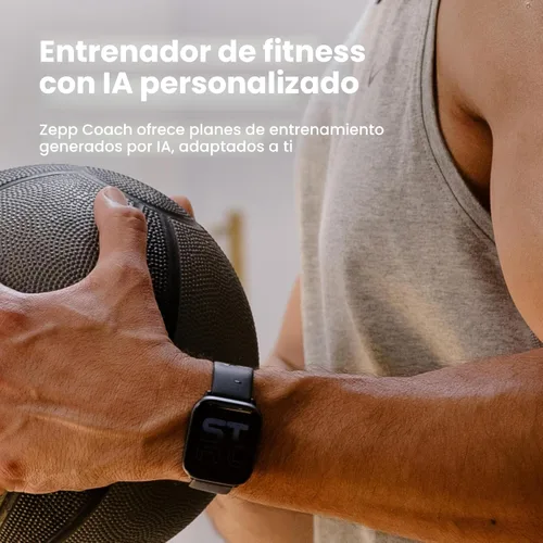 Miniatura 5 de Amazfit Active Reloj de 1.65 pulgadas, con IA de fitness y entrenador de sueño y GPS, compatible con Alexa, llamadas y música Bluetooth, batería: 14