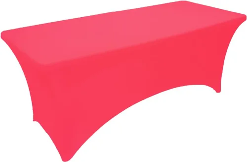Miniatura 2 de Paquete de 2 manteles de elastano elásticos de 6 pies para mesas rectangulares, eventos, bodas, banquetes y fiestas