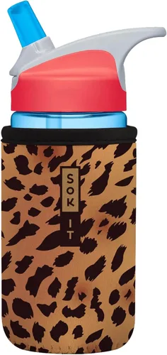 Miniatura 188 de Sok It BotlSok Funda para botella de agua con cubierta de neopreno aislante (Floral abstracto, se ajusta a CamelBak o Nalgene de 12 onzas)