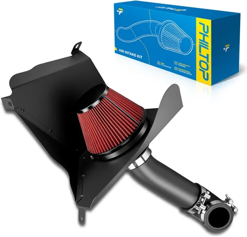 Miniatura 54 de PHILTOP Kit de entrada de aire frío de 3.7" Sistema compatible con Ford F250/F350/F450/F550 Super Duty 2003 2004 2005 2006 2007 V8 6.0L, Excursion