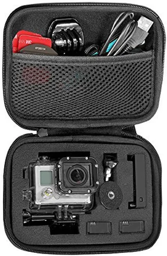 Funda de transporte pequeña compatible con GoPro Hero 13 12 11 9 8/AKASO EK7000 Brave 4 Brave 7/DJI Osmo Action 5 Pro/ODDV/APEXCAM/Pro Xtreme Action
