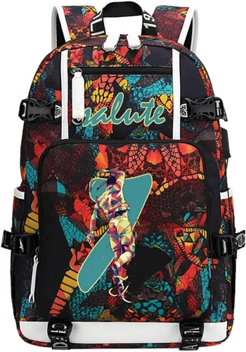 Miniatura 9 de Soccer Player 7 Mochila multifunción Viaje Fútbol Fans bolsa para hombres mujeres (estilo 4)