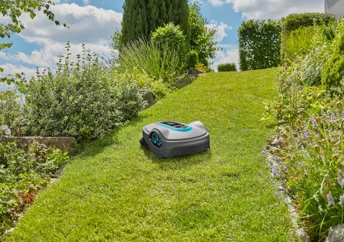 Miniatura 7 de GARDENA 15101-20 SILENO Life - Cortacésped robótico automático, con aplicación Bluetooth y cable delimitador, uno de los más silenciosos de su