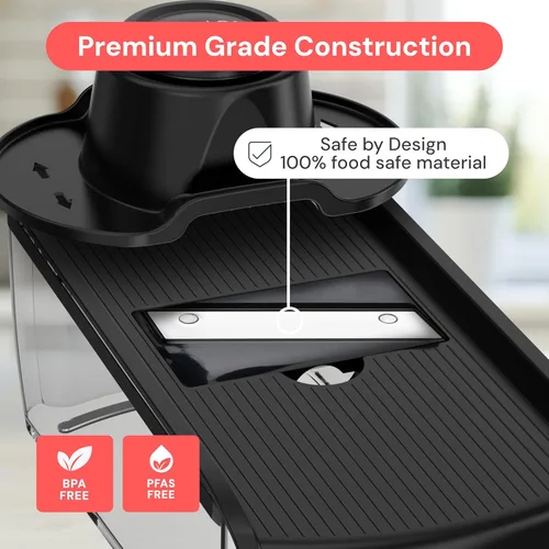 Miniatura 5 de Fullstar Mandoline Slicer for Kitchen, Fruit Cutter, Cheese Grater, Cucumber Slicer, Veggie Spiralizer, Food Cutter & Kitchen Gadgets & Gifts with