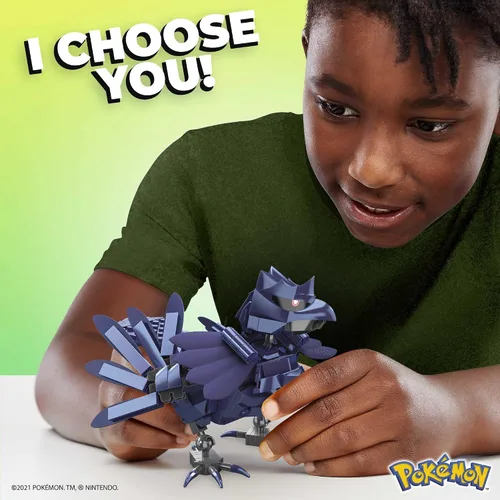 Miniatura 2 de MEGA Corviknight - Juego de construcción con 340 ladrillos y piezas compatibles y Poké Ball, juego de regalo de juguete