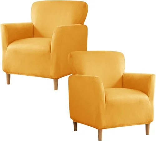 Miniatura 38 de Fundas de jacquard para sillón de banquete, fundas suaves para sillón, fundas elásticas de 1 pieza para sala de estar, funda antideslizante