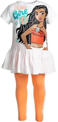 Miniatura 4 de Disney Conjunto de camiseta y leggings con volantes Princess Moana