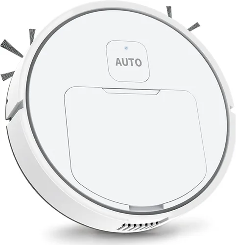 VALINK Robot aspirador doméstico recargable robot inteligente barrido trapeador robot, perfecto para pelo de mascotas, alfombras, suelo duro Blanco